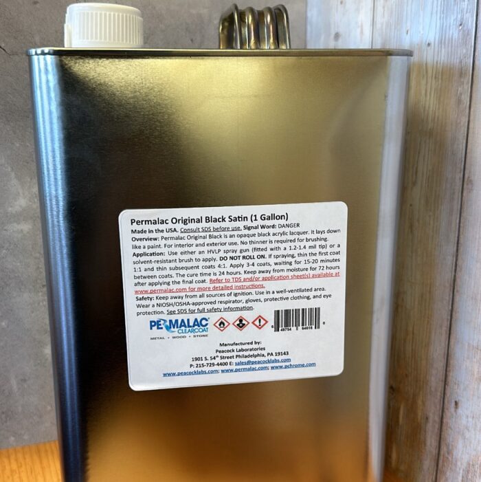 Permalac Original Black Satin (1 Gallon)