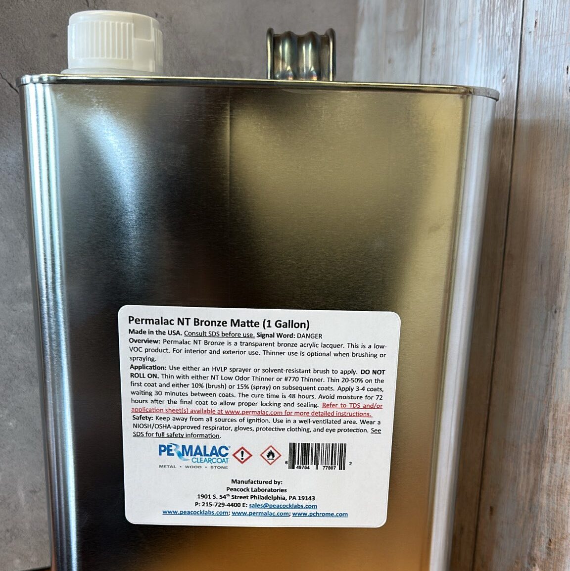 Permalac NT Bronze Matte (1 Gallon)